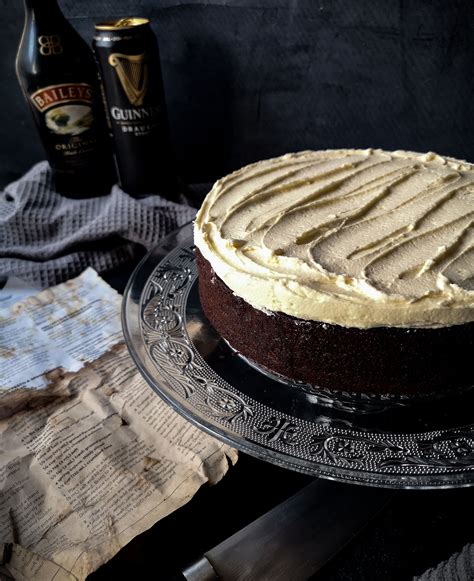 Chocolate Guinness Cake With Baileys Buttercream Icing Recipe Pink