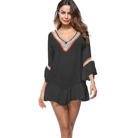 Women Swimwear Beachwear Bikini Cover Up Loose Beach Swimsuit Cover Up