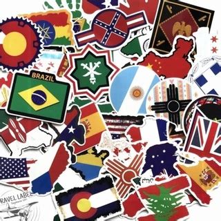 Jual STIKER KOPER 1 SET ISI 50 PCS LOGO BENDERA LAMBANG NEGARA