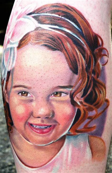 Portrait D’enfant En Tatouage 172 Inkage