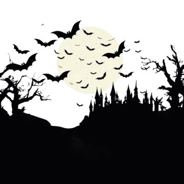 Flying Bat Vector Art Png Bats Flying In Halloween Night Bats Bat