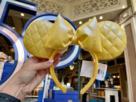 New Yellow Pleather Minnie Ear Headband At Walt Disney World Wdw News