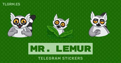 Pack De Stickers Animados Para Telegram Mr Lemur