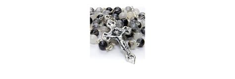 Faceted Translucent Variegate Agate Rosary Vatican Gift