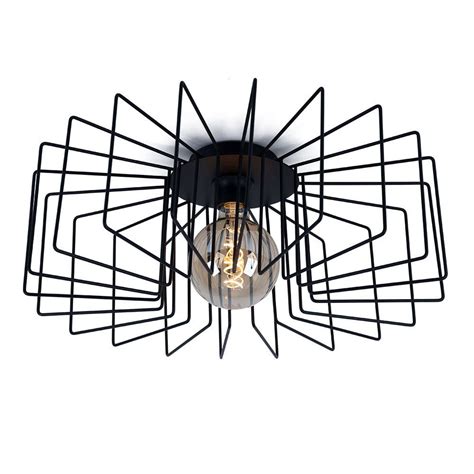 Czarna Lampa Sufitowa Eglo W Stylu Vintage Moders