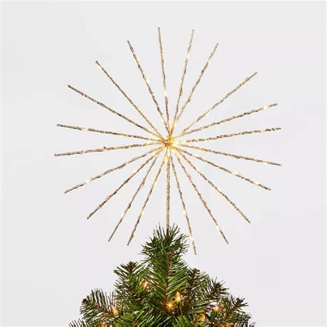 Twinkling Starburst Spikes Tree Topper Best Target Christmas