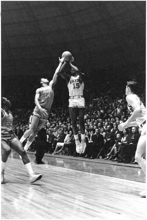 Texas Western Team against Kansas during 1966 NCAA Tournament