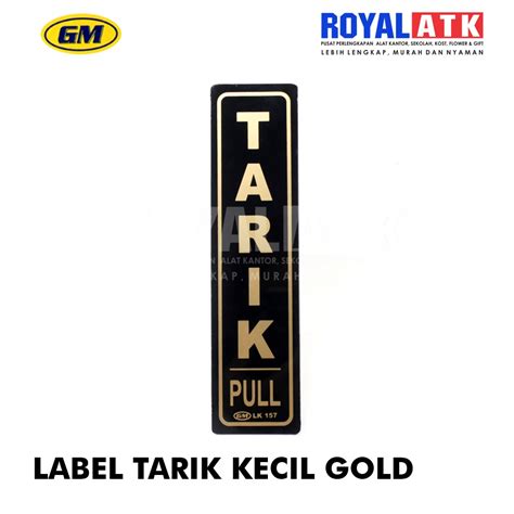 Jual Label Acrilic Push Pull Dorong Tarik Sign Board Akrilik GM