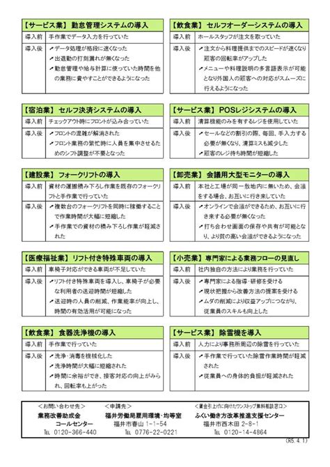 令和5年度「業務改善助成金」のご案内（福井労働局雇用環境・均等室） 福井県トラック協会