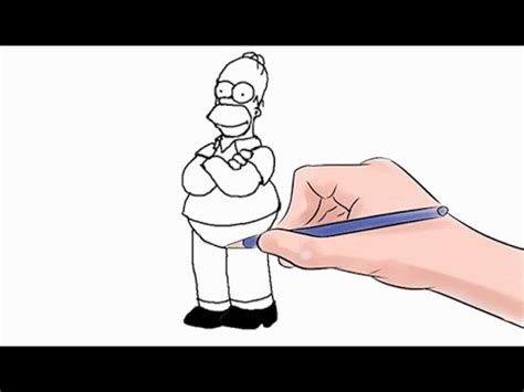 How To Draw Homer Simpson Easy Step By Step Youtube