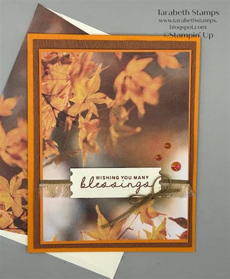 Stampin Up All About Autumn Fruitful Blessing Card For Happy Inkin