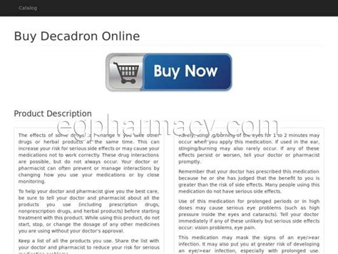 Buy Decadron Online | Tobramycin Dexamethasone Ophthalmic Suspension ...