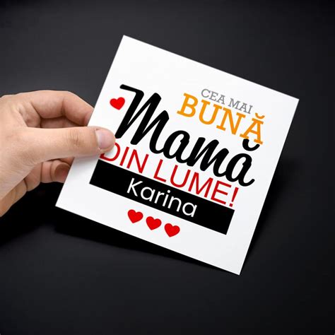 Magnet Personalizat Cu Nume X Cm Cea Mai Bun Mam Din Lume Larema