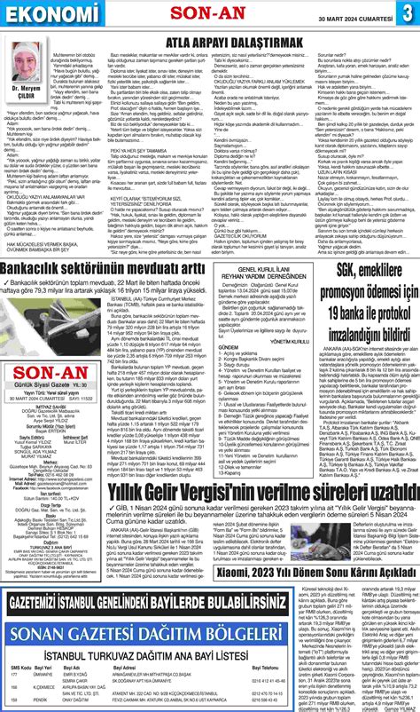 Gazete Sayfaları 30 MART 2024 Son An Gazetesi