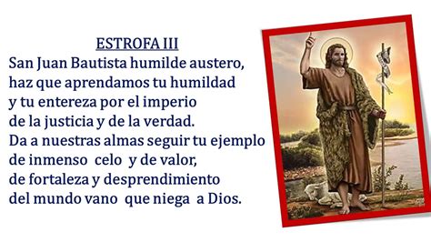 Himno San Juan Bautista YouTube