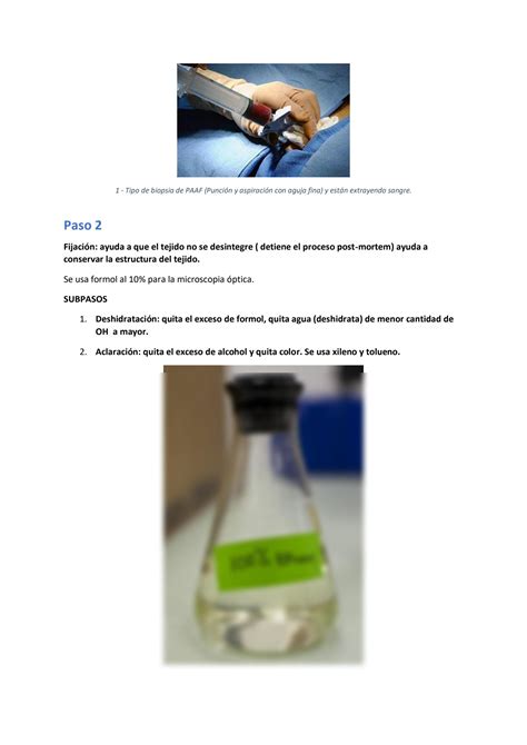 Solution Pasos De Tecnica Histologica Studypool