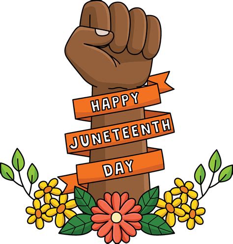 Happy Juneteenth Day Cartoon Colored Clipart 25375130 Vector Art at ...