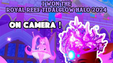 I Won The New Royal Reef Tidalglow Halo 2024 On Camera Roblox Royale High Youtube