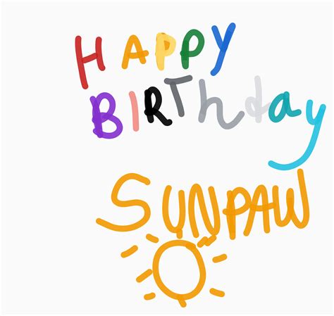 Happy Birthday Sunpaw Blogclan