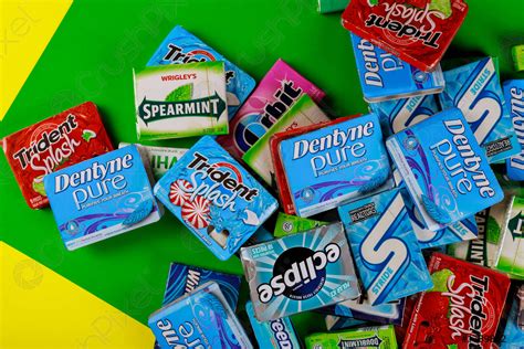 Various Brand Chewing Gum Brands Orbit Extra Eclipse Freedent