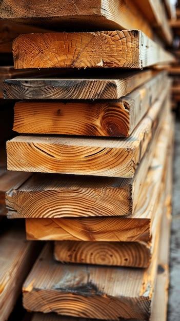 Premium Photo Stack Of Wooden Boards