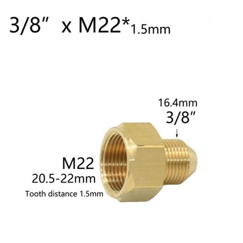 ROBINET RACCORD F Connecteur Fileté En Laiton M22 M18 M14 Mâle