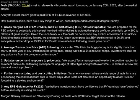 Tesla New York On Twitter Morgan Stanley Reiterates Overweight Rating