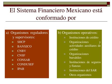 Ppt Estructura Del Sistema Financiero Mexicano Powerpoint