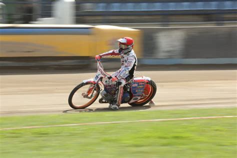 Speedway Riders on the Track Editorial Image - Image of mechanic ...