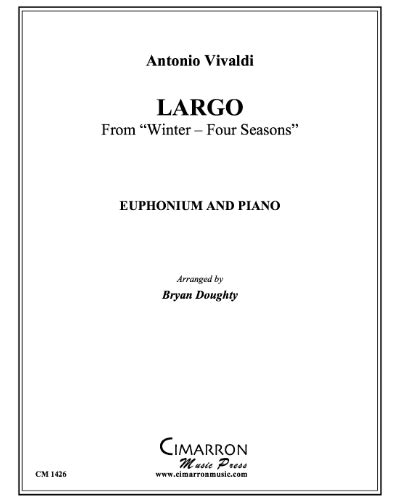 Largo From Winter The Four Seasons Sheet Music By Antonio Vivaldi