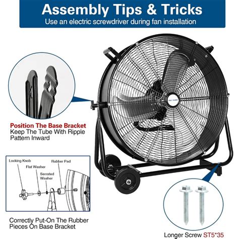 Bilt Hard 24 8100 Cfm High Velocity Industrial Drum Fan Bilthard