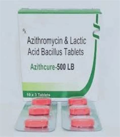 Azithromycin Lactic Acid Bacillus Tablet Strength 500 Mg At Rs 2900