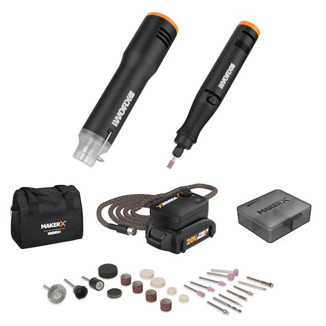 Worx Makerx Variable 20 Volt Max Crafting Cordless Rotary Tool Kit