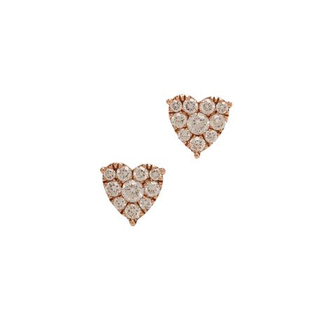 Kai Linz Diamond Heart Stud Earrings Mitchell Stores