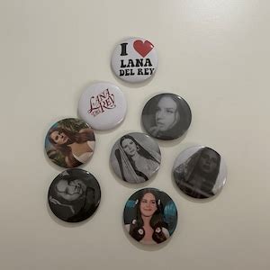 Lana Del Rey Rosette Button Badge Pin Button Sets Lana Del Etsy