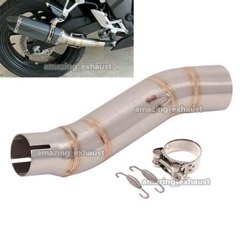 51mm Exhaust Middle Connect Pipe Slip On 51mm Modified For Honda Cbr300r Cb300f Ebay