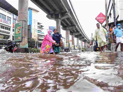 Rains Continue To Batter Kerala Yellow Alert In All 14 Districts