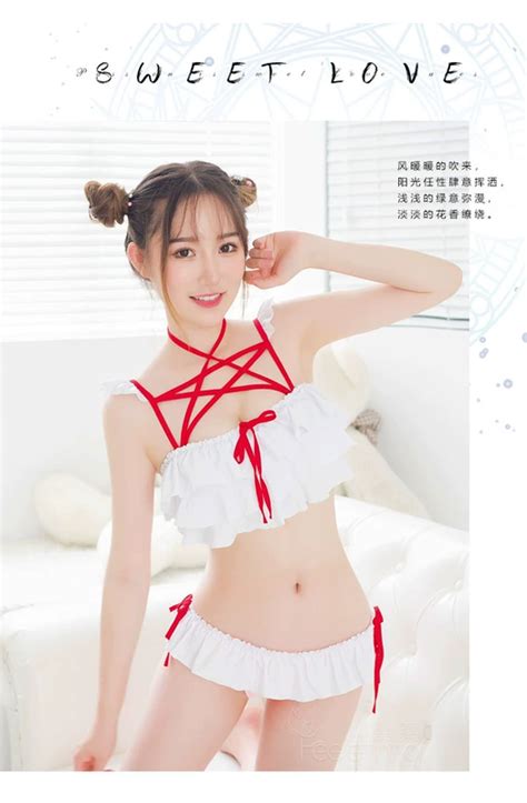 Hai Yuan Girl Dì Han Đồ lót dễ thương Áo tắm gợi cảm ba điểm Chia