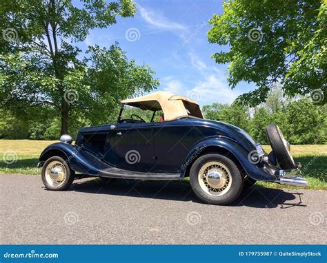 1934 Ford Roadster Convertible Rumble Seat Classic Automobile Editorial