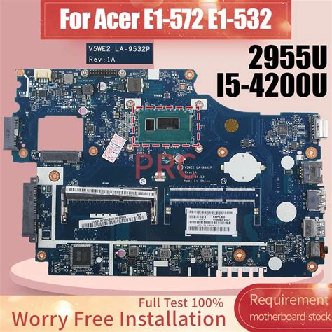 V We La P For Acer E E Laptop Motherboard U I U