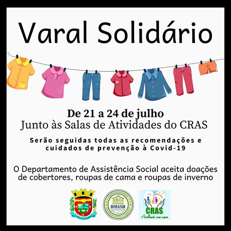 Departamento De Assist Ncia Social E Cras Promovem Varal Solid Rio