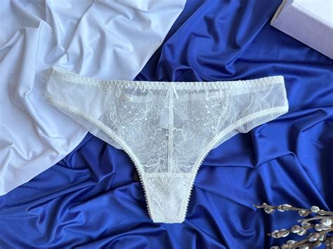 White Lace Panties White Mesh Panties Bridal Panties Lace Lingerie Mesh Pantiessheer