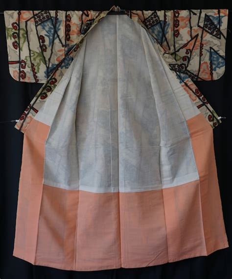 Rare Meisen Vintage Silk Kimono Japanese Kimono Cris Gem