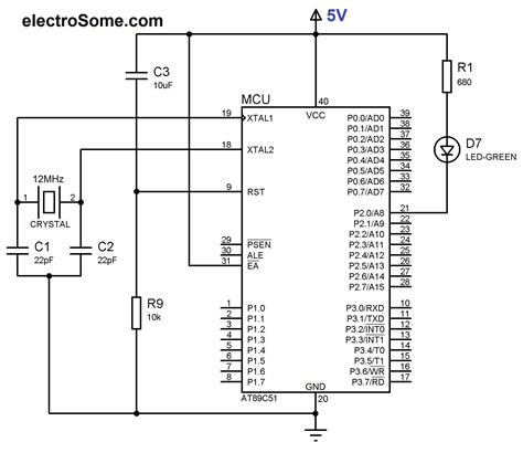 Circuit Diagram For Led Blinking Using