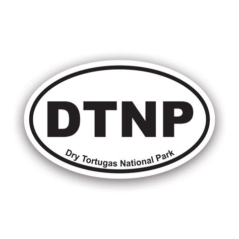 Dry Tortugas National Park Oval Sticker Decal Self Adhesive Vinyl