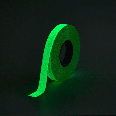 GripFactory Anti Slip Tape Glow In The Dark White 25 Mm Roll