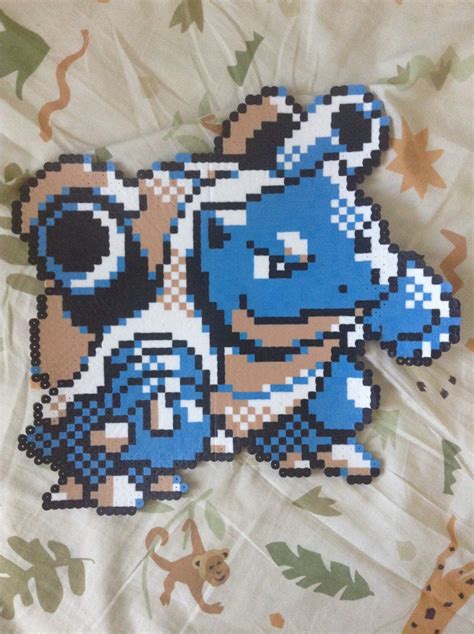 Blastoise Perler Bead Sprite Etsy Bead Sprite Pokemon Bead