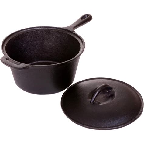 Cajun Classic 2 Quart Seasoned Cast Iron Sauce Pot Gl10491as