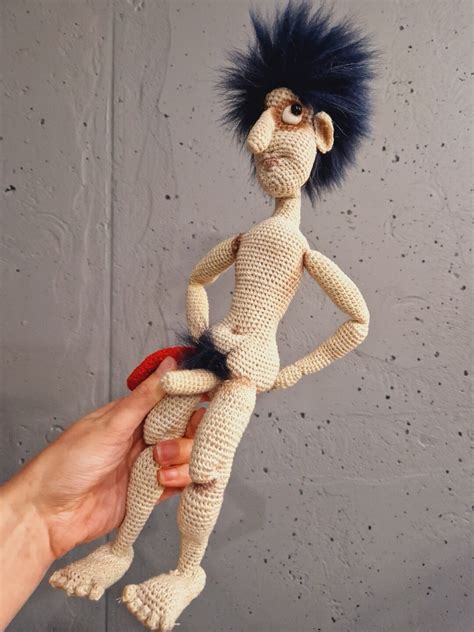 Adult Amigurumi Doll Crochet Penis Erotic Man Funny Naked Man Doll Etsy