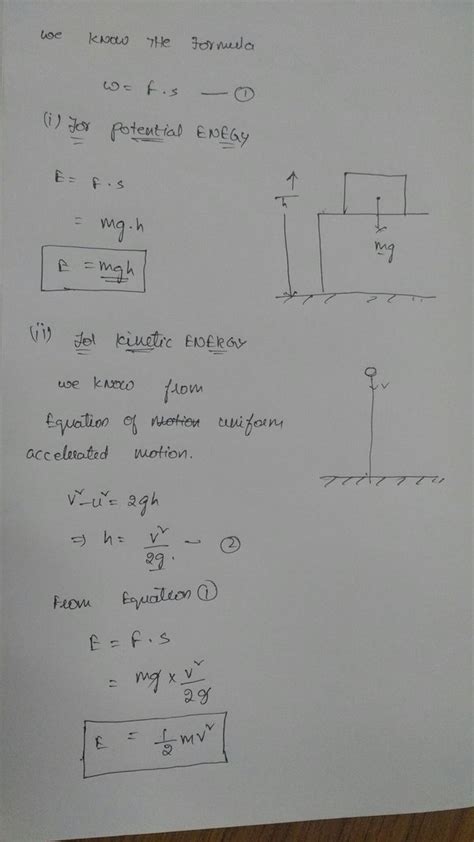 What Is The Mathematical Equation Of Potential Energy Tessshebaylo